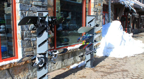 Snowdock Locking Ski and Snowboard Racks